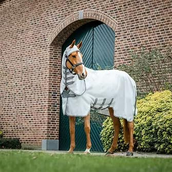 Horseware Fliegendecke Amigo Ripstop Hoody Silver/Titanium Grey & Silver/ 145 cm (6'6)