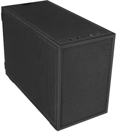 Lian Li B4-mATX 21.3L PC Case, 358mm GPU, 360 AIO, 2 Slim Fans, Black Mesh