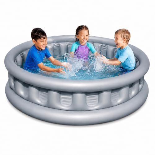 Piscina Gonfiabile Bambini (152 x 43 cm) da Giardino 3+ Anni | PVC resistente con base IMBOTTITA, facile da gonfiare e riporre, 3 anelli gonfiabili, uso in giardino e terrazzo, dai 3 anni