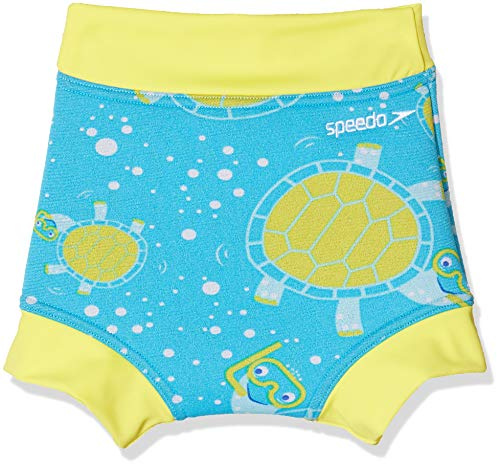 Speedo Infant Kids' Tommy Turtle Nappy Cover, Turquoise/Bright Yellow/Marine blue/Mango/White, 18-24 Months