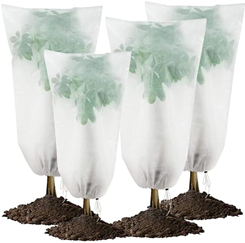 4 Voile Hivernage Plante Exterieur Housse Protection Plante Hiver 80x120cm