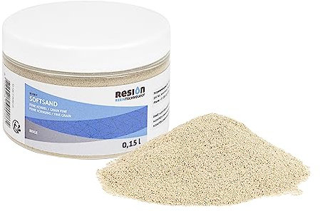 SoftSand - Rivestimento antiscivolo, particelle di gomma – Beige – 0,15 l – Sabbia in gomma ideale come rivestimento antiscivolo per barche e piscine, grana fine – da miscelare con la vernice