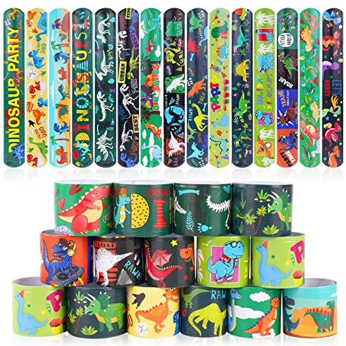 flintronic snäpparmband för barn, färgglada armband med djur/rymd/dinosaurie/enhörning/sjöjungfru snäpparmband present barnfödelsedag gästgåvor, för barn pojkar och flickor, 30PC, Silikon