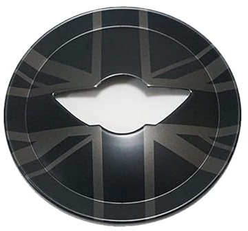 MINI R55-R61 Steering Wheel Center Panel Cover Sticker for Mini Cooper One/S/JCW R Series R55 R56 R57 R58 R59 R60 R61(Union Jack Black)