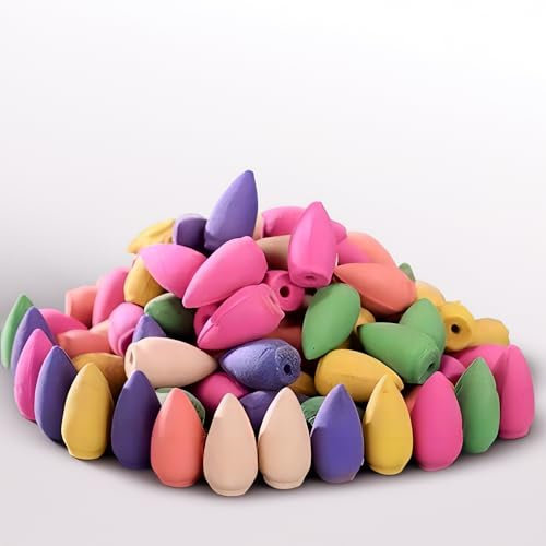 300 Stück Rückfluss Räucherkegel Backflow Incense Räucherkegel Natürliche Aromatische Räucherkegel für Luftreinigung Indert AngstzustäNde Und MüDigkeit