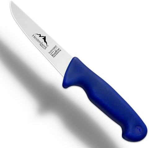 HESTENBERG Solingen Germany Stechmesser in Blau, geeignet als Metzgermesser, Schlachtmesser & Fleischmesser (5)