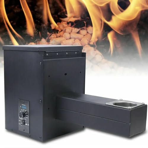 DPQYJPP Pellet Smoker Grill, Digitaler Temperaturregler, elektrischer Holzpellet-Raucher, Grillteile, Futterbox, DIY-BBQ-Pelletgrills-Zubehör