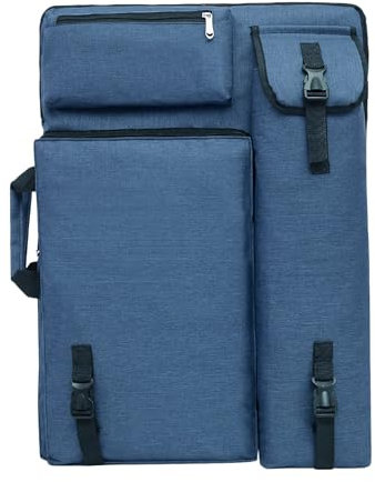 KIUGOP Transporttasche A2 Zeichnungtasche Zeichenbrett Rucksack für Zeichenplatten Wasserdicht Aufbewahrungstasche Malerei Künstler Tragetasche Multifunktional Zeichentasche Skizzieren Tasche,A