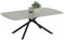 Hela Tische, Couchtisch Fred mit Steinplatte,Dekor Marmor Grau, Spinnengestell Metall Schwarz, 120x68x45cm