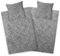 Aminata kids Biancheria da letto in flanella, 135 x 200 cm, grigio, con motivo geometrico, calda e morbida, per ragazzi e adulti
