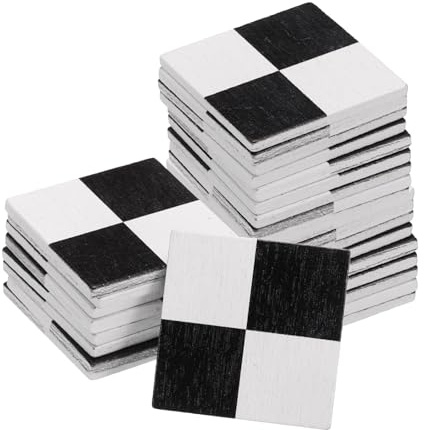 CoCud 27 Pezzi DIY Pavimentazione Per Case 1.18 Quadrato Nero/Bianco