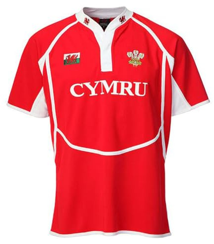 Manav Kids New Cooldry Welsh Wales Rugby Shirt - Premium Quality Cotton Top with Built-in Durability, Stylish Design, and Cooldry Breathable Fabric Red