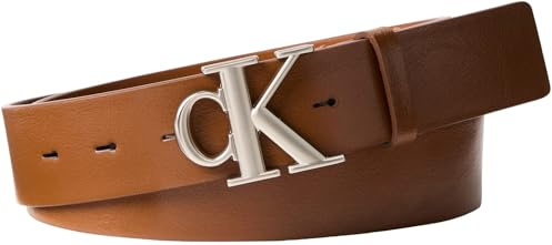 Calvin Klein Herren Gürtel Monogram Buckle 3,5 cm mit Monogramm-Schnalle