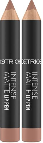 Catrice Cosmetics Lápiz labial mate Intense Matte, con vitaminas, cuidado, con grasas, mate, 1.2g (Paquete de 2)