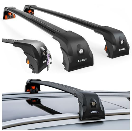 CHROMEMASTER Dachgepäckträger Relingträger Dachträger Kompatibel mit Ford Galaxy 2010-2015 ; Dient der Montage von Dachboxen, Fahrradträger, Leiter | Dachgepäckträger Für Urlaub, Reisen Und Alltag