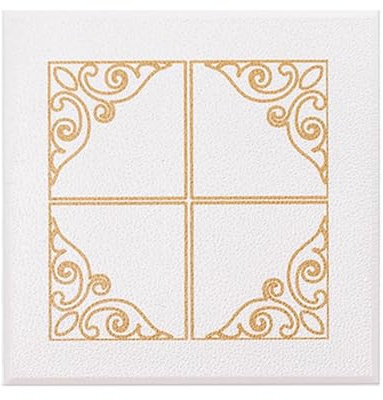 Deckenpaneele deckenplatten 35 X 35 Cm, 70 X 70 Cm, Deckenverkleidung, Selbstklebende Wandleisten, Robuste PVC-Tapete Für TV-Hintergrundwände, Extra Dicke Platte(35x35cm,30 pcs)