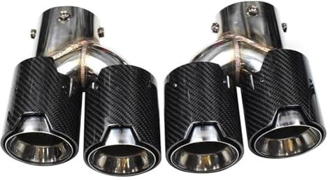 Heckkehle Für B&MW 2021 2022 2023 G23 M440i G20 G21 M340i G42 M240i Auspuffendrohr Auspuffspitze Schwarz 4 Auslass(Carbon Fiber 3)