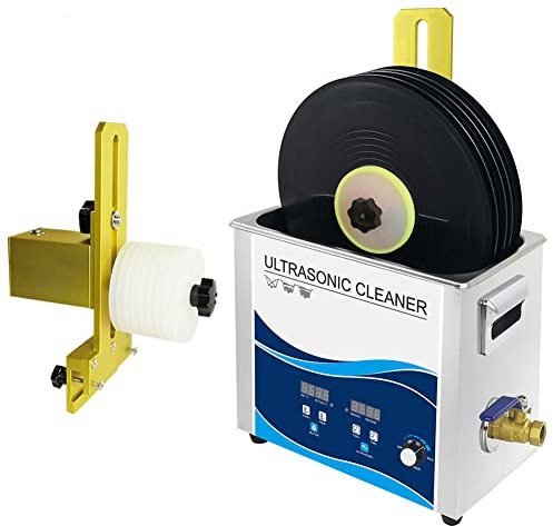 Ultrasonic Record Cleaner with Adjustable Power, Heated System for Deep Cleaning, Degas Function for Vinyl Records