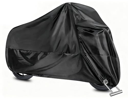 Xibao Motorrad Abdeckplane,Roller Abdeckung Wasserdicht,Motorradabdeckung,Motorradabdeckung Wasserdicht,Geeignet für die Meisten Motorräder,Elektrofahrräder,Mopeds,Roller (265x105x125cm)