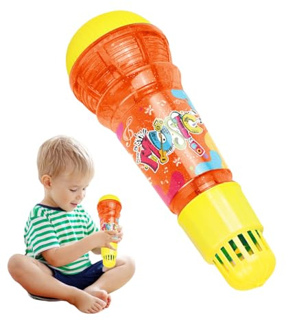 Microfono eco per bambini - microfono karaoke retrò, giocattolo musicale portatile | Nessun del suono della batteria, potenziatore vocale il gioco, l'apprendimento o le prest