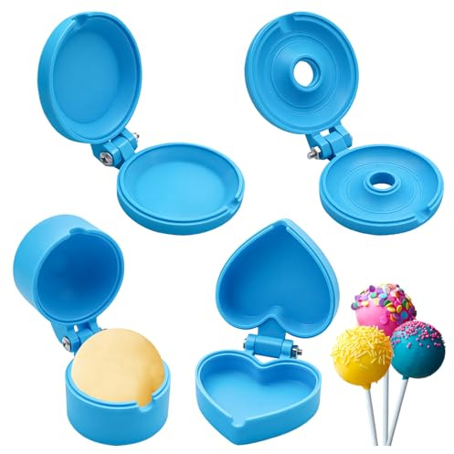 Round Cake Pop Mold Shapes Press Set, Round and Heart Cake Pop Mold Press Set, Baking Tools Accessories for Home Baking Perfect for holiday parties