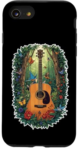Cordes de Musique pour Guitare Acoustique Rock Rhythm Coque pour iPhone SE (2020) / 7/8
