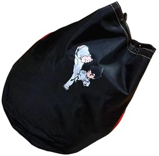 wisoolkic Borsa da Taekwondo con fondo solido e chiusura a coulisse, comoda per lo sparring e l'allenamento, zaino da boxe realizzato in tessuto Oxford, borsa Taekwondo professionale, zaino boxe