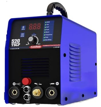 Plasmaschneider, 4-in-1-Plasmaschneider, WIG-Schweißgerät, 520TSCP, DC-Inverter, WIG, MMA, IGBT, Puls, CNC-Plasmaschneider for Metall, 16 mm Schnitt