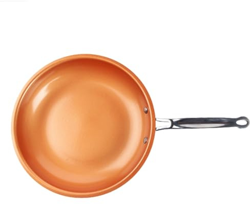 ZWOIVHE GesundPur - Antihaftbeschichtete, runde Bratpfanne for Eier, Steaks und den Einsatz (28cm)