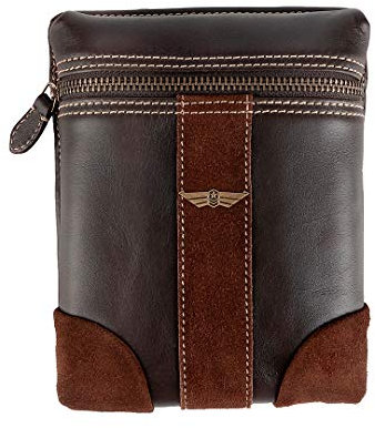 ARTONVEL - Magnetische Tanktasche für Motorrad Aviator – Vollnarbenleder Vintage & Veloursleder – wasserdicht & leicht – ergonomisch – langlebig