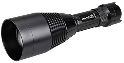LED Torche, Lampe De Poche Tactique Super Bright Torch 3 Couleurs Lumières Zoomables Puissante Lampe De Poche Rechargeable Chalumeaux (Red 500 Lumens, Vert Et Blanc 800 Lumens)