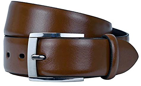 LLOYD Men´s Belts -Herren-Ledergürtel 35 mm Dorn-Schließe 05-Cognac BW-105