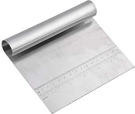 Teigschaber Groß Mit Griff, Bench Scraper, Tortenglätter Edelstahl, Haushalts Edelstahl Teigschaber, Kuchendekoration, Backen, Gebäckwerkzeuge