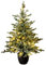 Christmas Tree World | 3ft Artificial Pre-lit Cairngorm Pine | Natural and Realistic Look with Bushy and Luxury Quality PE Tips | Easy to Assemble and Take Down | 73cm Diameter | Potted | Outdoor