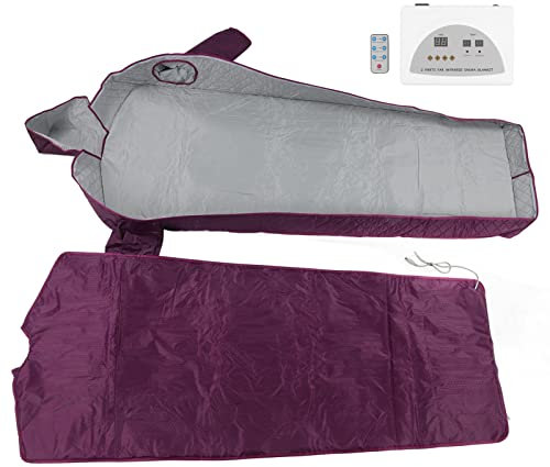 Manta para Vaporizar el Sudor, Manta para Sauna, Manta para Sauna de Infrarrojos Lejanos con Sombrero Levantado hacia la Izquierda y hacia la Derecha, Expulsar la Humedad, Manta