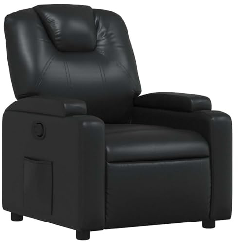 vidaXL Relaxsessel Schwarz Kunstleder