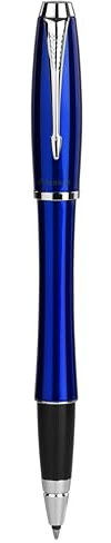 Parker Urban Classic Tintenroller, blau, mittlere Spitze, schwarze Tinte, mit Prestige-Box