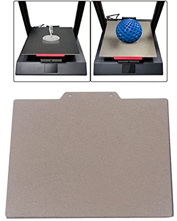 Bauplatte für 3D-Drucker, 150 X 150 Mm, Doppelseitige, mit PEI-Pulver Besprühte Magnetische Federstahlplattenplattform, Bauplatte mit Beheiztem Bett, Flexible Federstahlplattform
