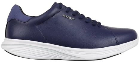 MBT Kuni Lace UP Zapatillas de Deporte para Mujer Estilo Moderno. Deportivas Caminar Anatómicas y Cómodas. Calzado Fisiológico Confort y Estabilidad con Suela Curva. Sneakers con Cordon. Color Azul
