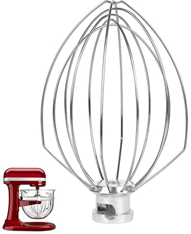 OUGPIU Kitchen-aid Fouet professionnel pour robot de cuisine de 5 à 6 quart - Fouet à mousse - Accessoire de cuisson