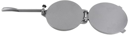 Tortilla Press Tool, Manual Multifunctional Safe Aluminum Alloy Roti Maker for Home (20cm Black)