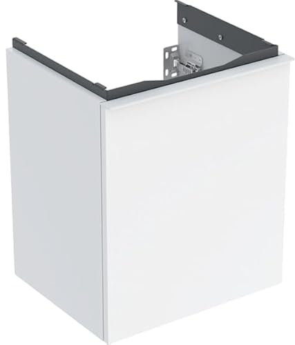 Geberit Acanto Unterschrank für Handwaschbecken, 1 Schublade, Wandhängend, 446x539x379mm, 503.002, Farbe: Korpus und Front: weiß/hochglänzend, Griff: weiß/matt