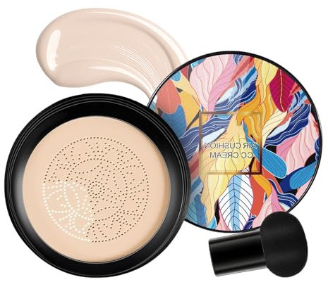 Air Cushion BB Cream, Foundation Concealer, Moisturizing Brightening Pigment CC Liquid Foundation, BB Cream With Brush, Even Skin Tone Makeup