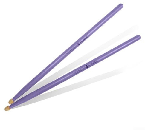 Baquetas, madera de arce 5A 7A baquetas para todos los tambores, varios colores disponibles (5A morado)