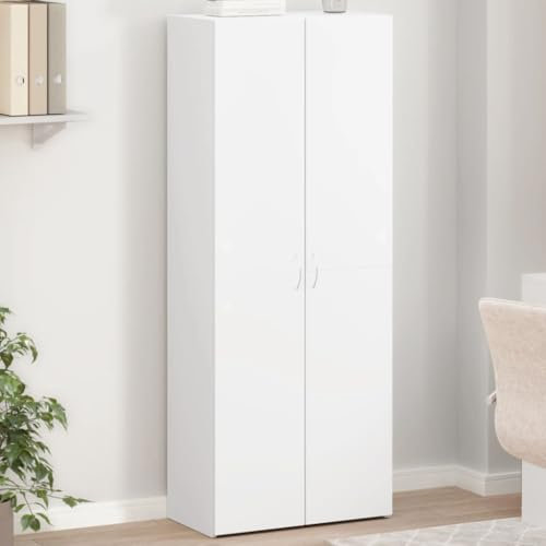 Schränke & Aufbewahrungs-Aktenschränke Aktenschrank Weiß 60x32x153 cm Holzwerkstoff