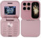 PUSOKEI Mi NI Flip Handy, 2G Flip Handy mit 1,77 Zoll Bildschirm, Kleinstes Flip Handy mit Dual Nano SIM Steckplatz, FM Radio, HD Rückkamera, LED Taschenlampe, 1000 mAh Akku (rosa)