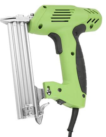 Pistola Sparachiodi Elettrica, Chiodatrice/cucitrice Professionale con Filo con capacità di 100 Chiodi, Graffatrice Elettrica per Tappezzeria, Carpenteria, Progetti Fai Te