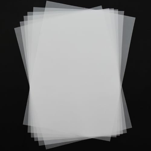 FOLANDO 50 Blatt Transparentpapier A4 73 g/m² bedruckbares Transparentpapier Transluzent Technisches Zeichenpapier Graphitpapier Kohlepapier zum Zeichnen Scrapbooking Grafik CAD Engineering Zeichnen
