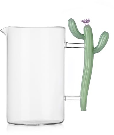 Ichendorf Milano Brocca cactus verde opaco, collezione Desert Plants, 155 cl, vetro borosilicato, fatto a mano