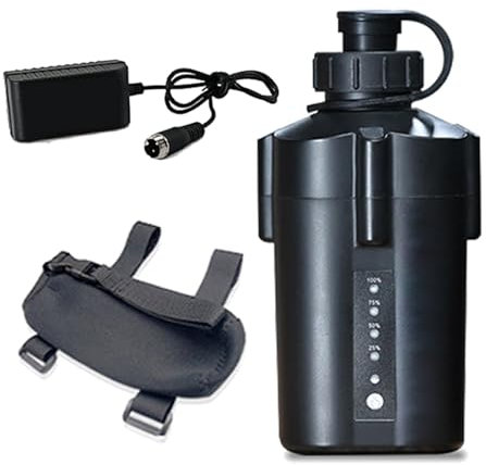 SSCYHT 14.8 Volt Lithium Battery 14.8V Electric Fishing Reel Batteries 3.5Ah 5Ah Replacement Battery with Charger and Bag for Below 100W Motors,14.8V5Ah 120mm